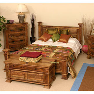 Timber Furniture on Tns Furniture   If001   Jali Indian Sheesham Bed Frame