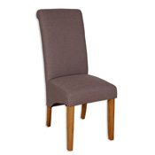 Coffee Fabric Skirt Dining Chair